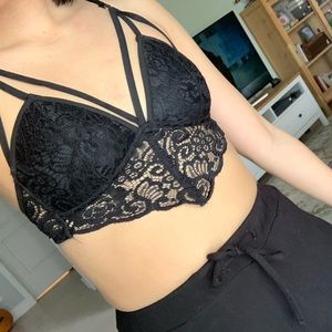 IHeartRaves Noir Lace Bra